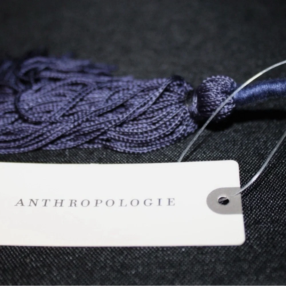 Embroidered Blue Anthropologie Velvet Clutch - Picture 5 of 7